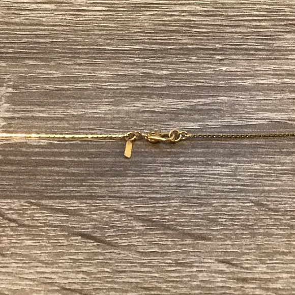 Monet Gold Tone & Off-White Enamel Ship's Buoy Life Preserver Pendant Necklace - Picture 7 of 7